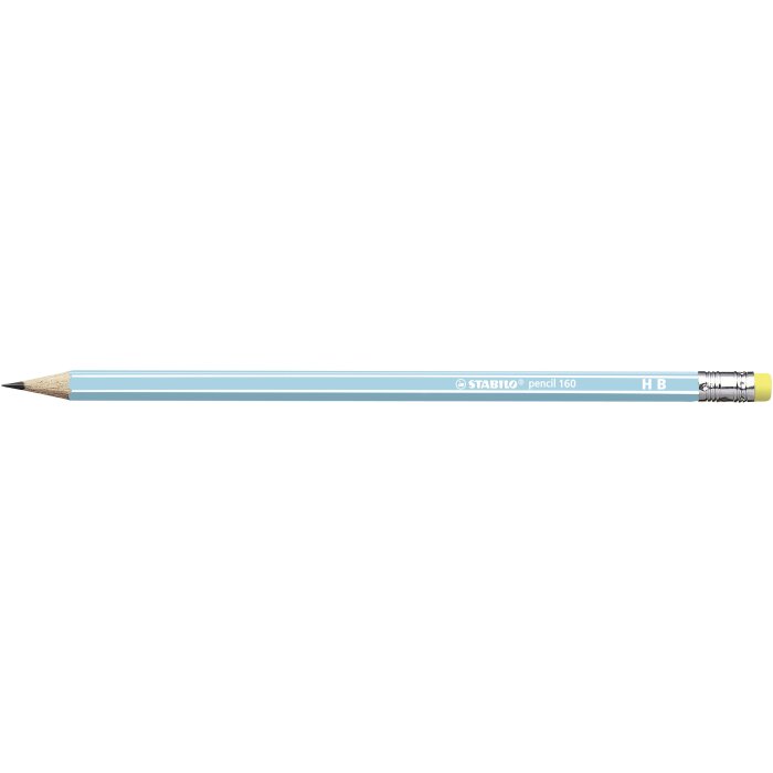STABILO pencil 160 - ceruzka s gumou - samostatná ceruzka - tvrdosť HB - modrá