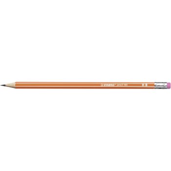 Bleistift mit Radierer - STABILO pencil 160 in orange -...