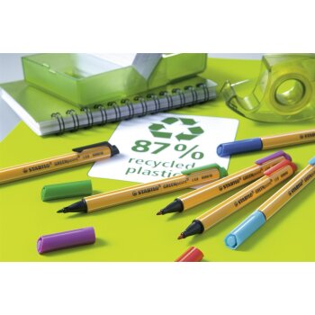 Umweltfreundlicher Filzschreiber - STABILO GREENpoint - Einzelstift - lila