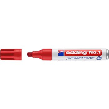edding No.1 Permanentmarker rot