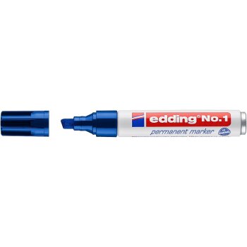 edding No. 1 permanentný popisovač - modrý
