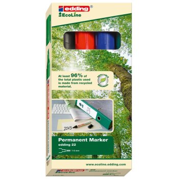 edding 22EcoLine permanentné popisovače - v...