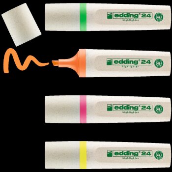 edding 24 EcoLine Textmarker 4er