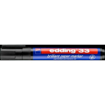 edding 33 Brilliant Papiermarker schwarz