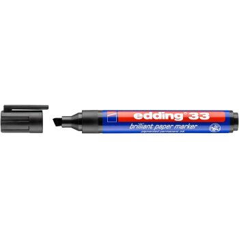 edding 33 Brilliant Papiermarker schwarz