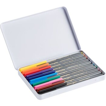 edding 55 Finliner 0,3mm 10er Metallbox