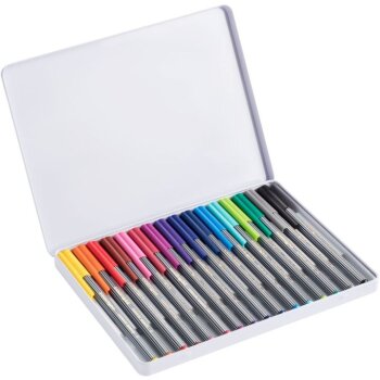 edding 55 Finliner 0,3mm 16er Metallbox