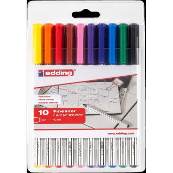 edding 89 Office Finliner 0,3mm 10er