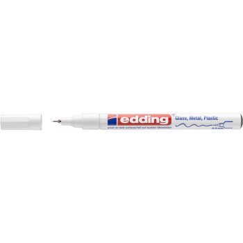edding 780 lesklý lakový popisovač - biely