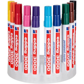 edding 3000 permanentný popisovač box 10 ks -...