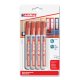 edding 3000 Permanentmarker 4er Etui rot