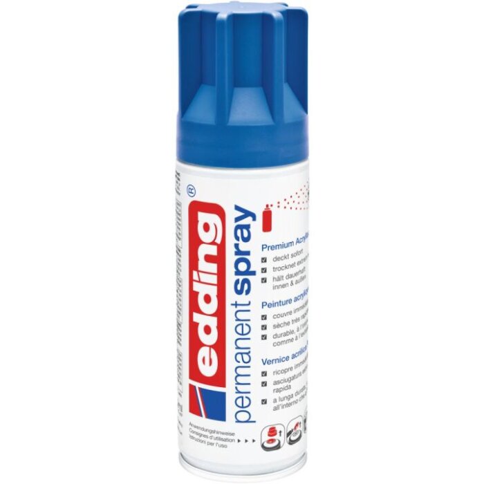 edding 5200 permanent spray enzianblau matt