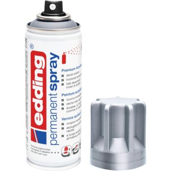 edding 5200 permanent spray silber matt