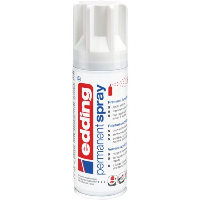 edding 5200 permanent spray verkehrsweiss glänzend
