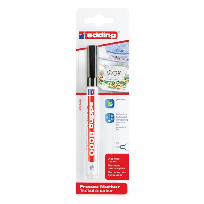 edding 8000 Tiefkühlmarker schwarz