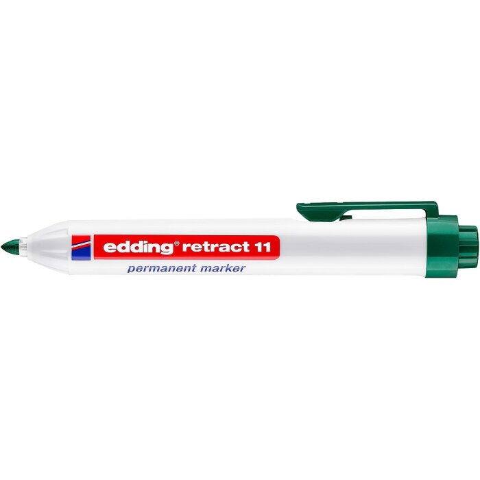 edding retract 11 Permanentný popisovač - zelený