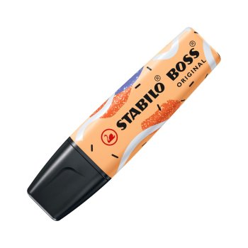 Textmarker - STABILO BOSS ORIGINAL Pastel by Ju Schnee - 4er Pack - Hauch von Minzgrün, Wolkenblau, frische Fuchsie, sanftes Orange