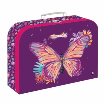 oxybag Handarbeitskoffer Butterfly purple/pink