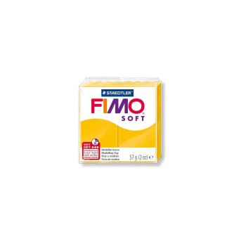 FIMO SOFT Modelliermasse, ofenhärtend, sonnengelb, 57 g