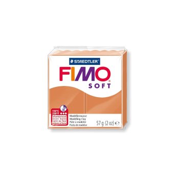 FIMO SOFT Modelliermasse, ofenhärtend, cognac, 57 g