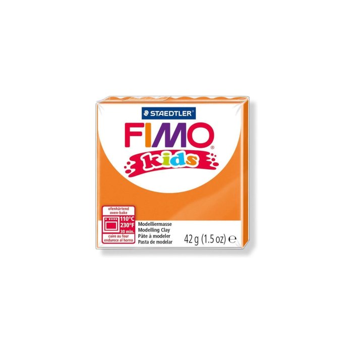 FIMO kids modelovacia hmota, tvrdnúca v rúre, 42 g - oranžová