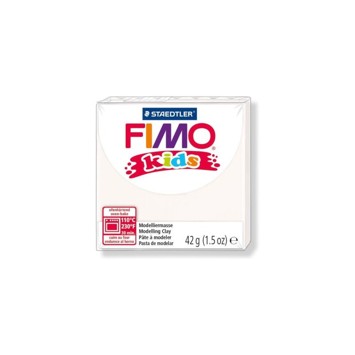 FIMO kids modelovacia hmota, tvrdnúca v rúre, 42 g - biela