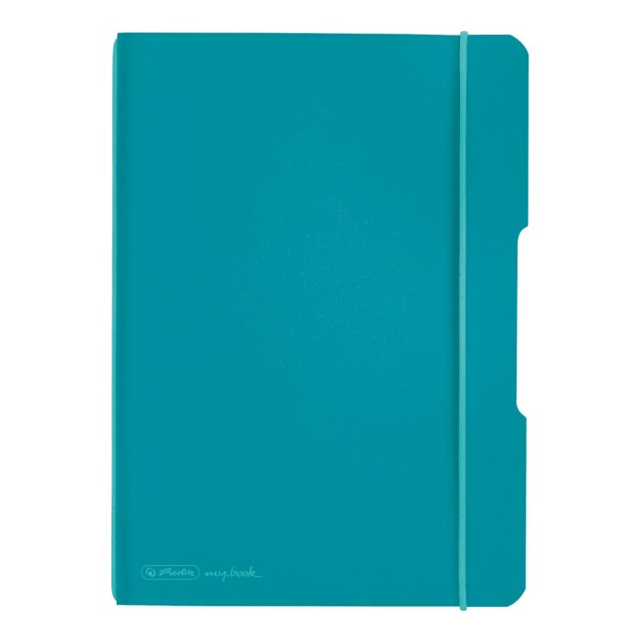 herlitz my.book flex Notizheft A5 40 Blatt kariert Color Blocking türkis