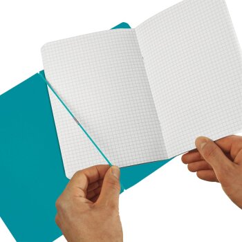herlitz my.book flex Notizheft A5 40 Blatt kariert Color Blocking türkis