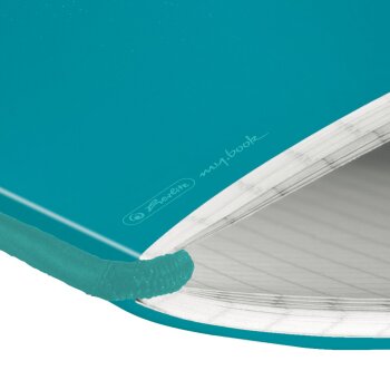 herlitz my.book flex Notizheft A5 40 Blatt kariert Color Blocking türkis