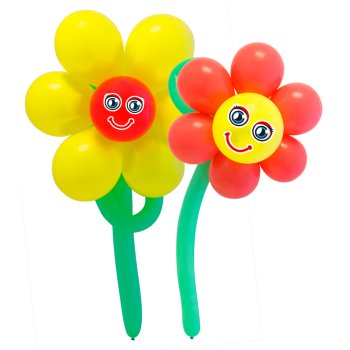 Folat Sada na výrobu balónov, 2 ks - kvety