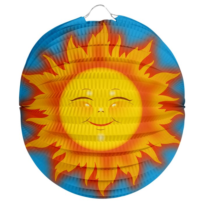 Folat Lampion rund Sonne - 22 cm
