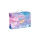 oxybag detský lamino kufrík A4, hranatý - OXY GO - Unicorn Rainbow