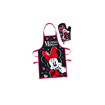 Disney kuchárska zástera - súprava - Minnie Mouse