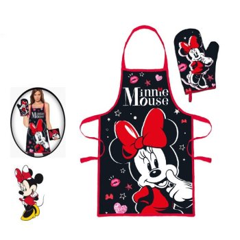 Disney kuchárska zástera - súprava - Minnie Mouse