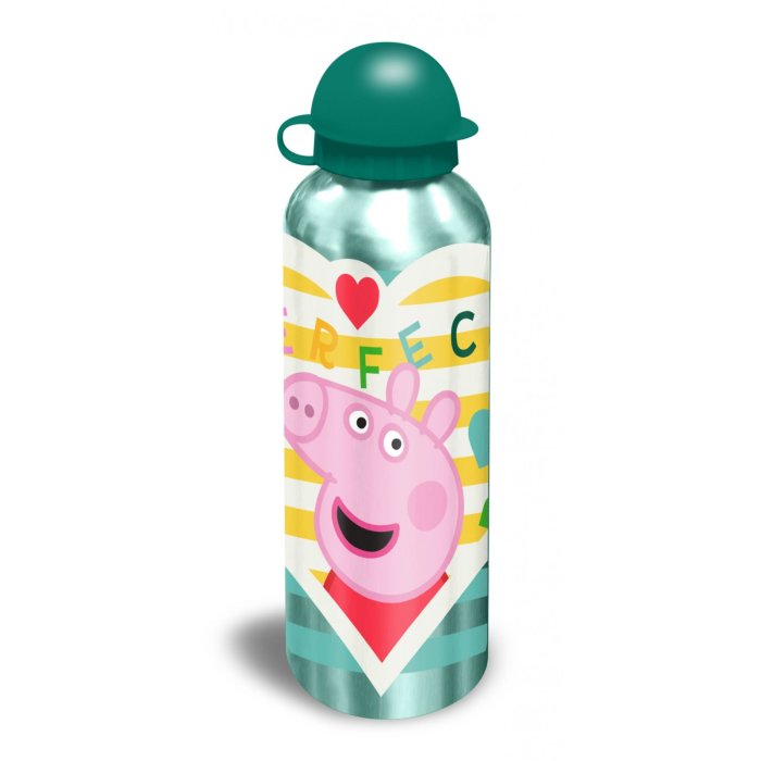 Javoli Hliníková fľaša na pitie 500 ml - Peppa Pig - zelená
