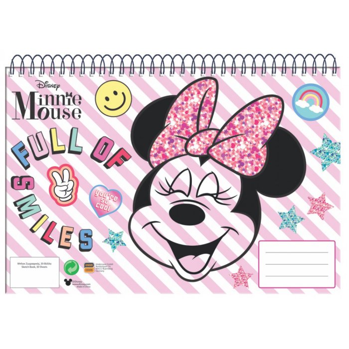 Javoli Disney Śpirálový skicár A4 30 listov - Minnie Mouse