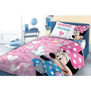 Javoli detská posteľná bielizeň / obliečky 100 x 135 / 40 x 60 cm bavlna - Minnie Mouse