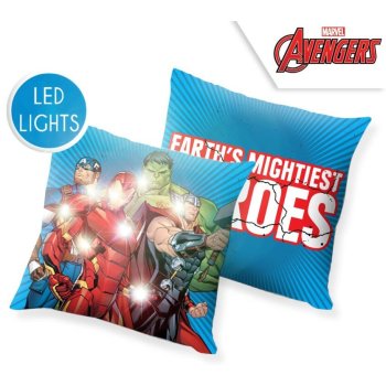 Dekokissen Polyester 40 x 40 cm mit LED "Avengers"