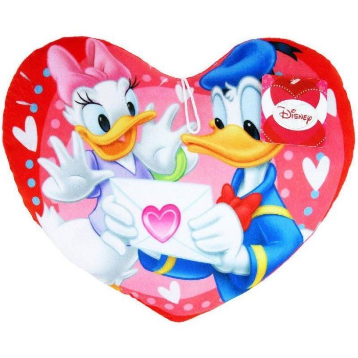 Herzform Kissen "Daisy & Donald Brief" ca. 33cm