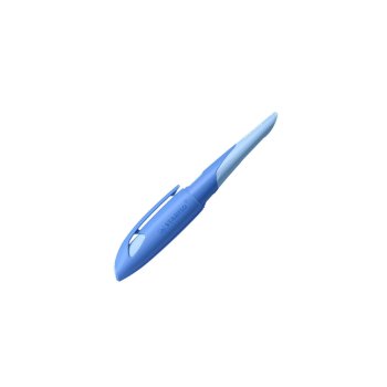 STABILO EASYbirdy ergonomické školské plniace pero pre pravákov s hrotom pre začiatočníkov A - Pastell edition - modré / svetlomodré - vrátane bombičky
