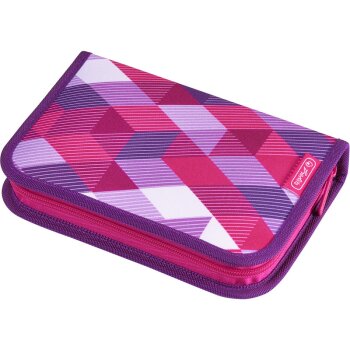 herlitz Schüleretui "Pink Cubes" 31-teilig