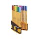 Fineliner - STABILO point 88 ColorParade - 20er Tischset in anthrazit/orange - mit 20 verschiedenen Farben