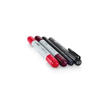 COPIC Marker ciao, 4er Set "Doodle Pack Red"
