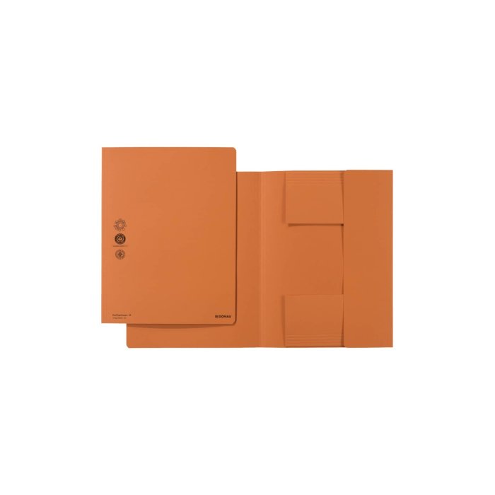 Donau 3-chlopňový obal na dokumenty A4 kartónový - oranžový