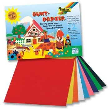 folia - lesklý farebný papier 230 x 250 mm,...