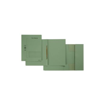DONAU Combamappe "Duo-Mappe" A4 Karton grün