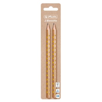 herlitz Bleistift Pure Glam, dreikant, 2er
