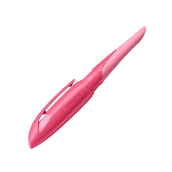 STABILO EASYbirdy 3D ergonomické školské plniace pero pre pravákov s hrotom pre začiatočníkov A - Wildlife Special Edition - ružové - vrátane bombičky