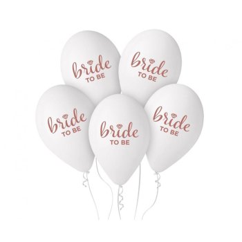 Ballon 33 cm 5 Stück - bride to be