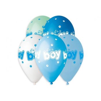 Ballon 33 cm 5 Stück - It´s a Boy